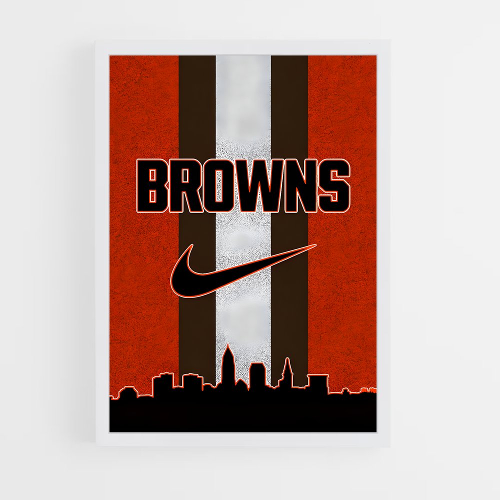 Poster Orange et Brun (vue 3)